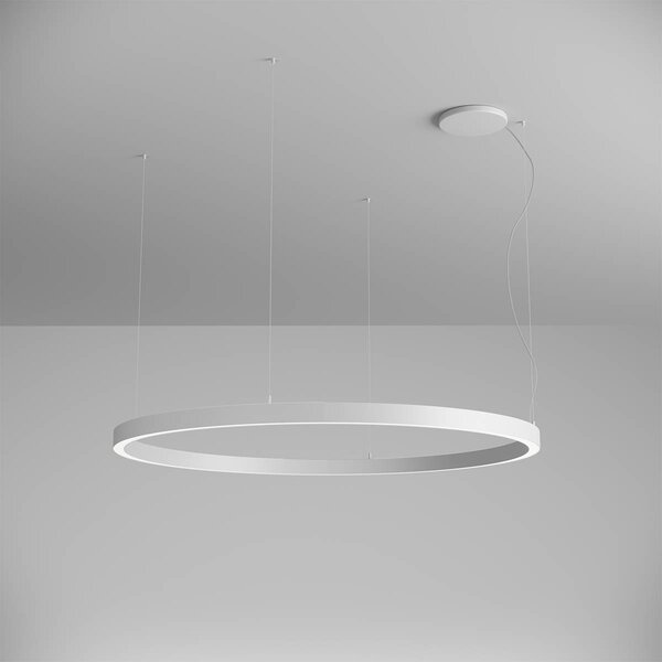 Arelux AM04WW SWH Xambit, bílé závěsné kruhové svítidlo, 97W LED 3000K, prům. 154cm