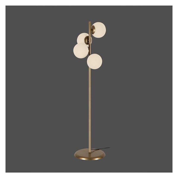 Stojací lampa ve zlaté barvě Squid Lighting Owl, výška 130 cm