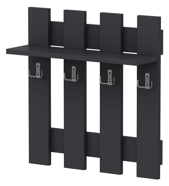 Černý nástěnný věšák Utica – Kalune Design