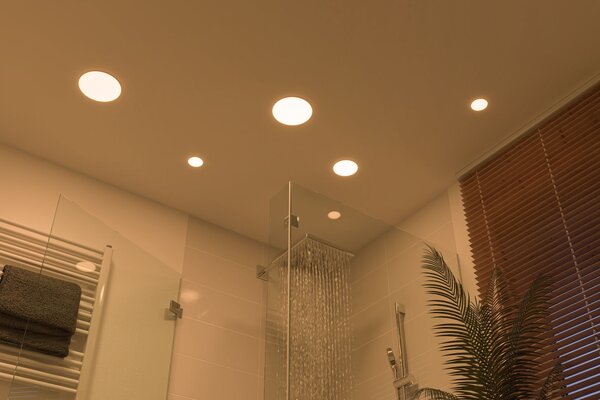 Paulmann 92388 Veluna VariFit, kulaté zápustné svítidlo, 8,5W LED 3000K, prům. 12,5cm, IP44