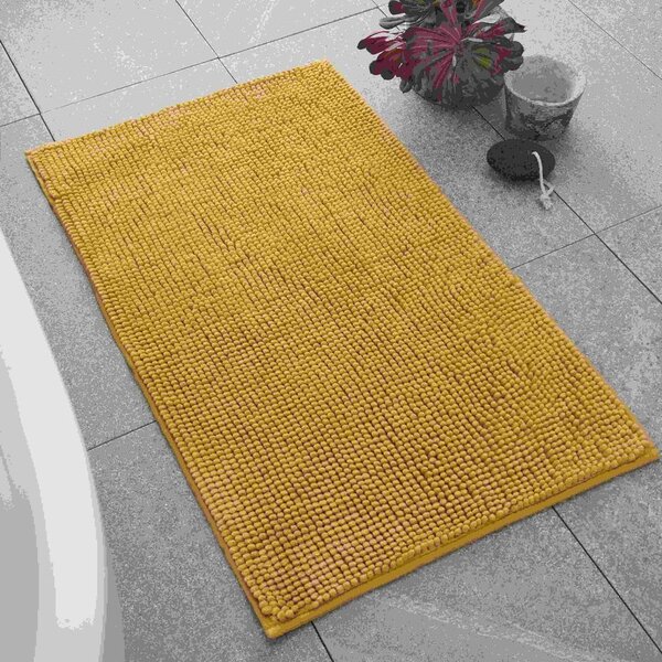 Žlutá koupelnová předložka 50x80 cm Bobble – Catherine Lansfield