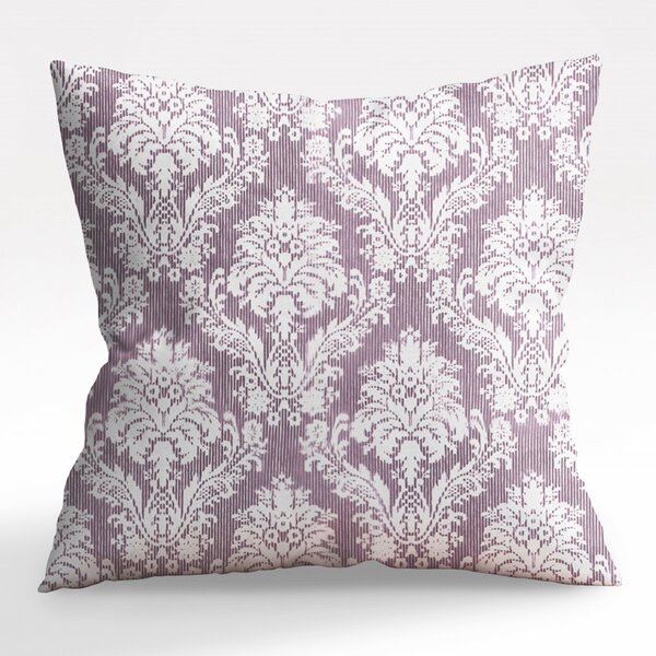 Ervi povlak na polštář bavlněný - ornament fialový