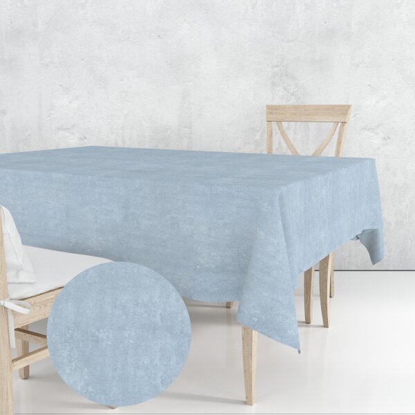Ervi dekorační ubrus na stůl čtvercový - samet Světle modrý