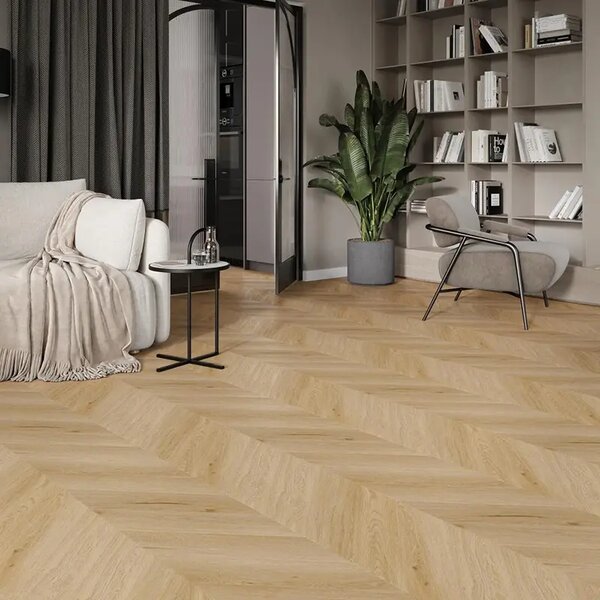 Vinylová plovoucí podlaha Afirmax Chevron 41532 Arvada Oak 1,44 m²