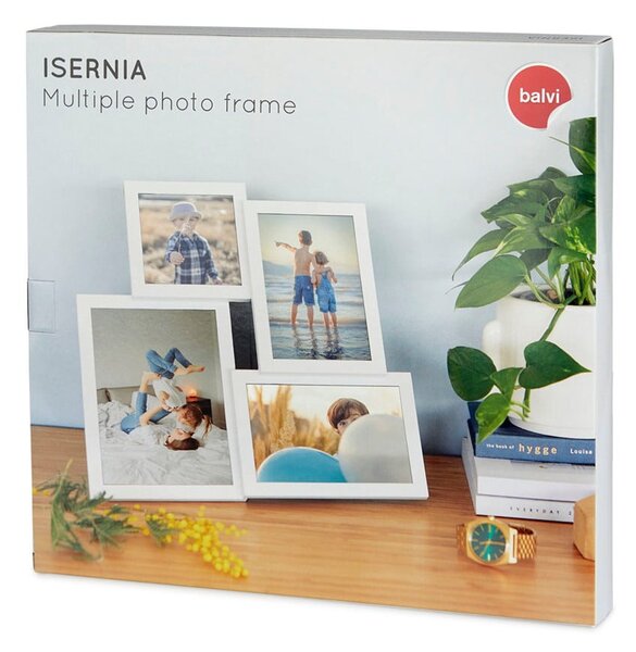 Bílý fotorámeček na 4 fotografie Balvi Isernia