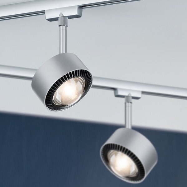 Paulmann 95519 Aldan, spot pro Urail systém, 9W LED 2700K stmívatelné, matný chrom, výška 17cm
