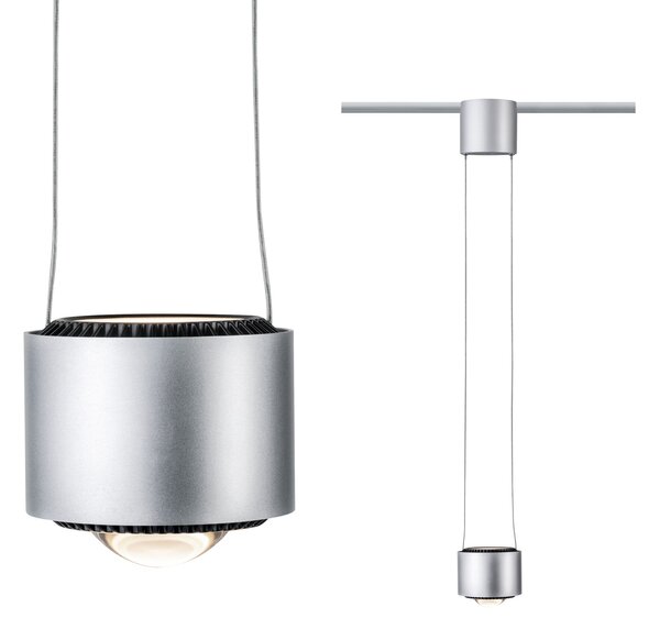 Paulmann 95520 Aldan, závěs pro Urail systém, 13W LED 2700K stmívatelné, matný chrom, výška 8,5cm