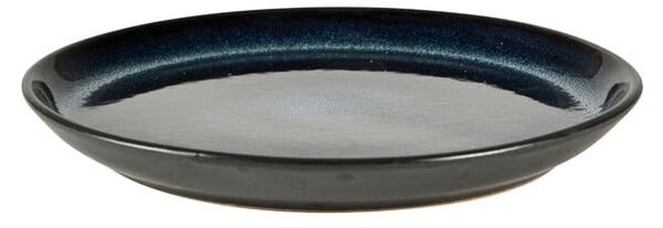 Černý/modrý dezertní talíř z kameniny ø 17 cm Gastro Dark Blue/Black – Bitz