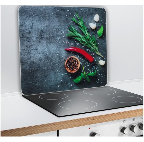 Kryt na zeď u sporáku z tvrzeného skla 50x56 cm Rosemary - Maximex
