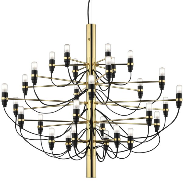 Flos A1402059 2097-30, luxusní mosazný lustr, 30x15W E14 čirá, prům. 88cm, výška 72cm