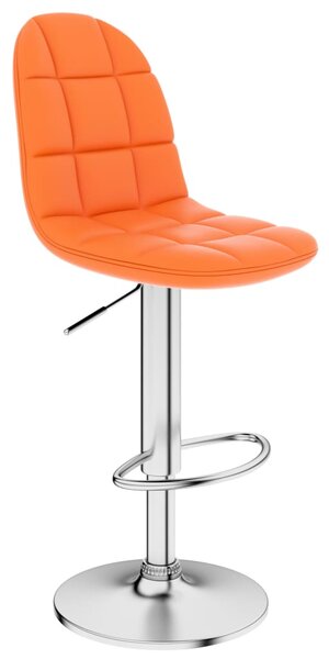 Barová stolička Bolton - umělá kůže | oranžová