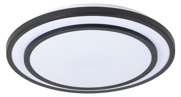 Stropní Lampa Lindby, Essina, stmívatelné, Černá, Obývací pokoj, Kov, Moderní