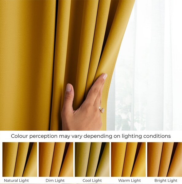 Žlutý dimout závěs 140x175 cm Kierra – Restilo
