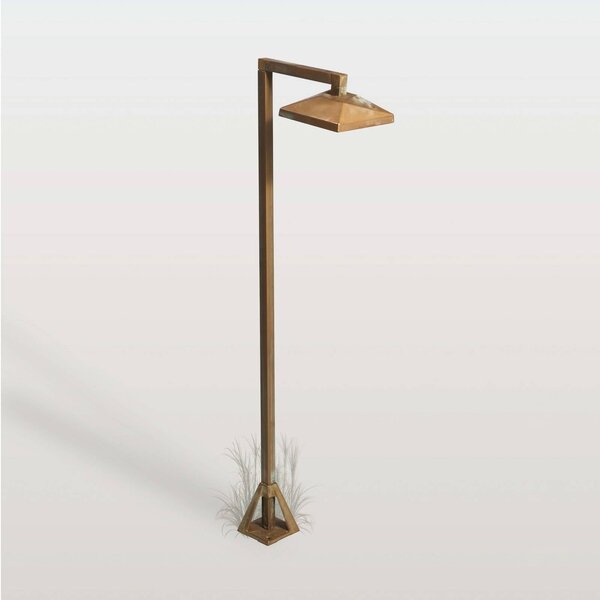 Moretti Luce LED osvětlení cesty Aura Edge, 80 x 19,5 cm, antická mosaz, Bronz / starožitná mosaz, Mosaz, Venkovský / rustikální