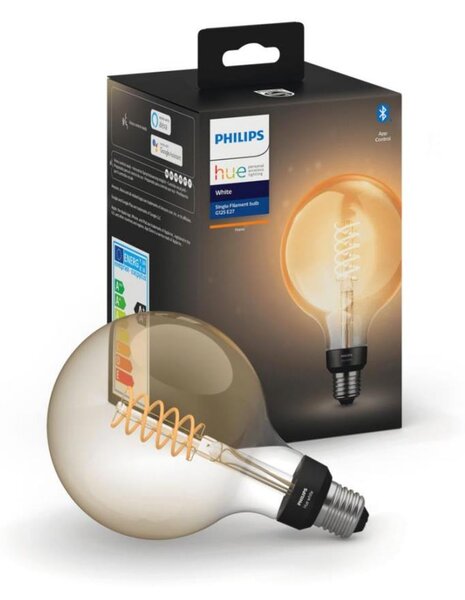 LED Stmívatelná žárovka Philips Hue WHITE FILAMENT G125 E27/7W/230V 2100K
