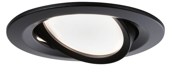 Paulmann 94471 LED Coin Nova round, kulatá bodovka v černé úpravě, 3x6W LED 2700K, prům.8,4cm