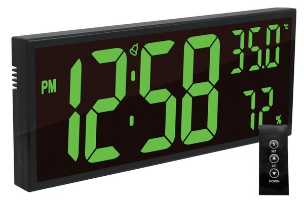 JVD DH309.3 - Digitální hodiny s velkými číslicemi a dálkovým ovladačem