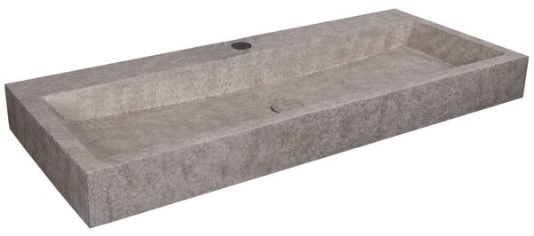 Velké béžové betonové umyvadlo 100cm