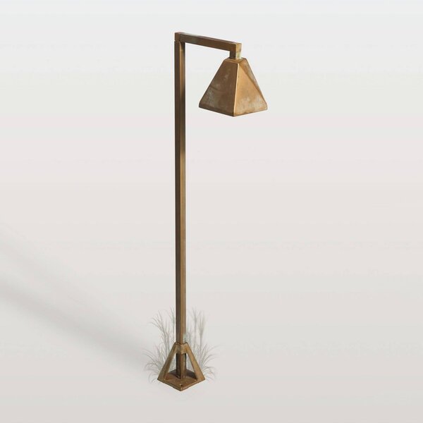 Moretti Luce LED osvětlení cesty Silva Edge, 80 x 19 cm, antická mosaz, Bronz / starožitná mosaz, Mosaz, Venkovský / rustikální
