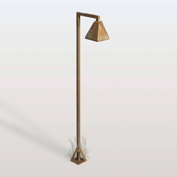 Moretti Luce LED osvětlení cesty Silva Edge, 100 x 19 cm, antická mosaz, Bronz / starožitná mosaz, Mosaz, Venkovský / rustikální