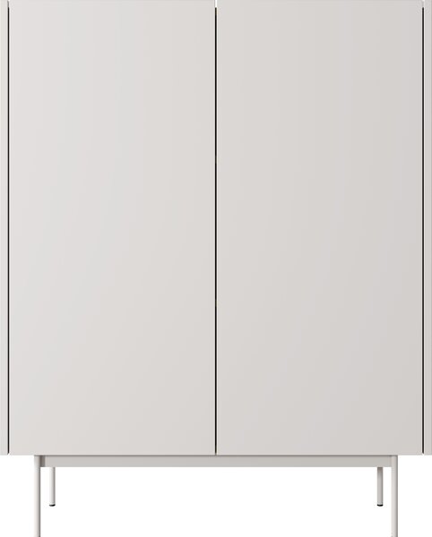 Komoda : korpus a čelo: kašmír, dub Linea TOP, 97 x 122 x 37 cm