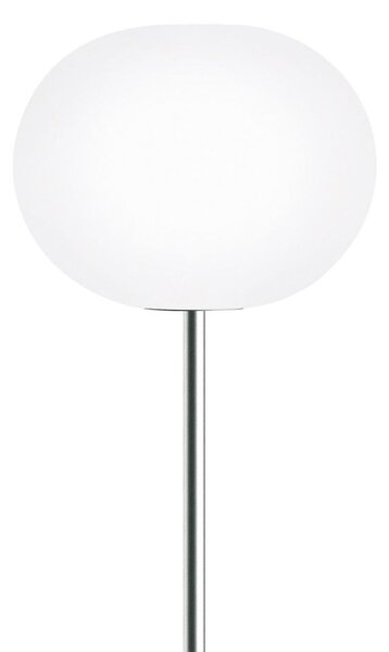 Flos F3031020 Glo-Ball F1, stojací lampa z triplexového skla se stmívačem, stříbrná, 1x150W E27, výška 135cm