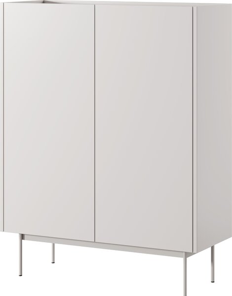 Komoda : korpus a čelo: kašmír, dub Linea TOP, 97 x 122 x 37 cm