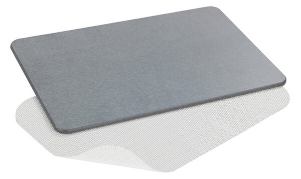 Šedá koupelnová předložka z křemeliny 39x60 cm Simi – Wenko
