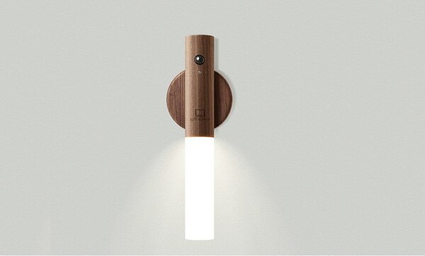 Hnědé LED nástěnné svítidlo na USB Baton – Gingko
