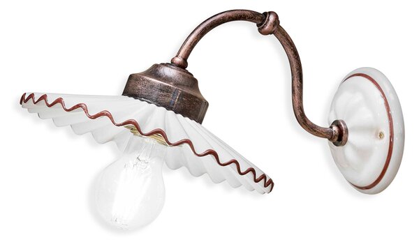 Ferroluce Nástěnné retro svítidlo L'AQUILA, v. 18 cm, 1xE27