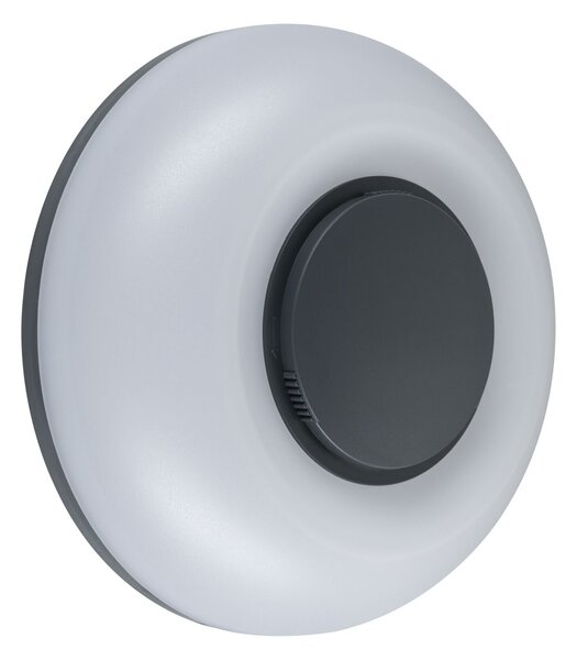 P 94955 LED venkovní nástěnné svítidlo Aureva IP65 kruhové 220mm 2200 - 4000K 20,5W 230V antracit/bílá polykarbonát - PAULMANN