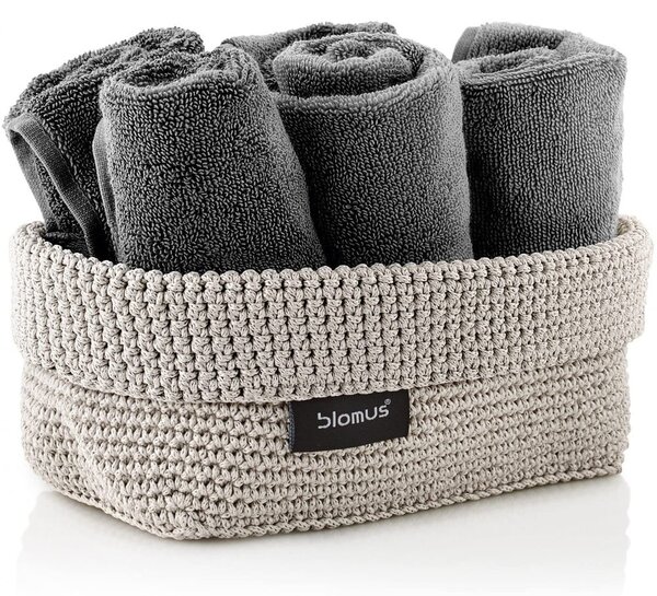 Béžový úložný košík Blomus Rope, 11,5 x 20 cm