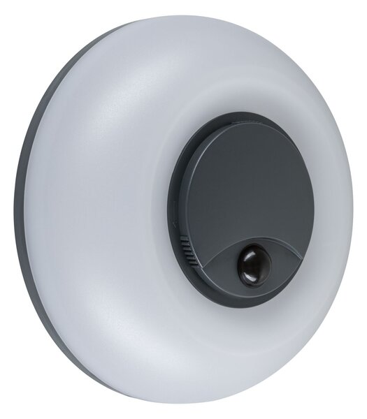P 94956 LED venkovní nástěnné svítidlo Aureva pohybové čidlo IP65 kruhové 220mm 2200 - 4000K 20,5W 230V antracit/bílá polykarbonát - PAULMANN