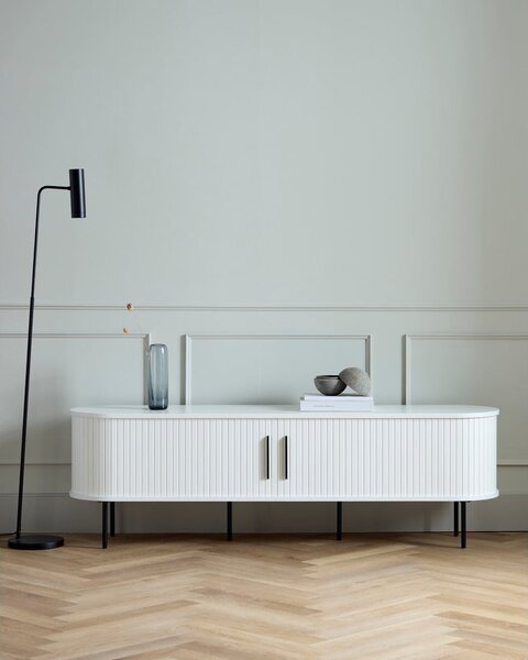Bílý TV stolek 180x56x45 cm Nola – Unique Furniture