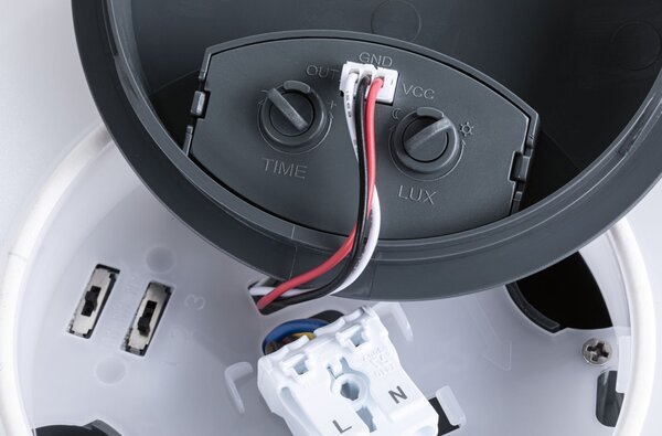 P 94956 LED venkovní nástěnné svítidlo Aureva pohybové čidlo IP65 kruhové 220mm 2200 - 4000K 20,5W 230V antracit/bílá polykarbonát - PAULMANN