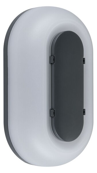P 94957 LED venkovní nástěnné svítidlo Elunor IP65 podlouhlé 122x212mm 2200 - 4000K 18,5W 230V antracit/bílá polykarbonát - PAULMANN