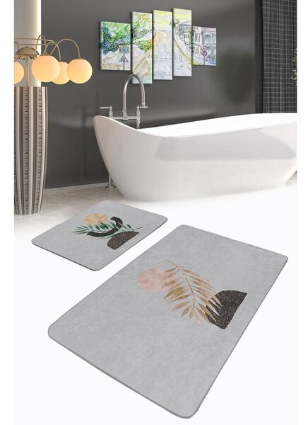Šedé koupelnové předložky v sadě 2 ks 60x100 cm – Mila Home