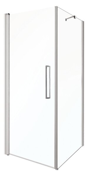 Novoterm Čtvercový sprchový kout NV-Monica 80x80 chrom/transparent - bez vaničky