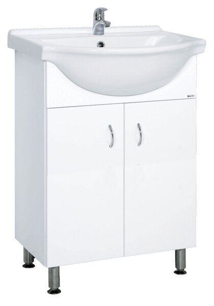 Koupelnová skříňka s umyvadlem Multi Pro 61x50 cm bílá PRO60NOVA