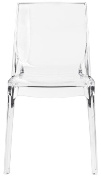 FormWood Transparentní plastová jídelní židle Simple Chair