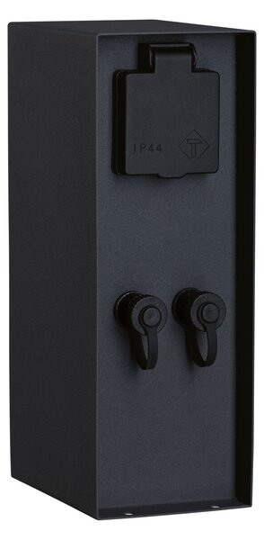 P 94915 Plug & Shine sloupek se zásuvkami Rio vč. trafa IP44 antracit - PAULMANN