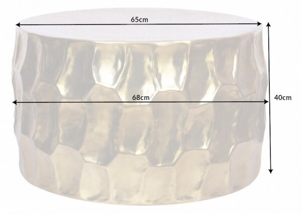 Konferenční stolek ORGANIC HAMMES 68 cm - zlatá