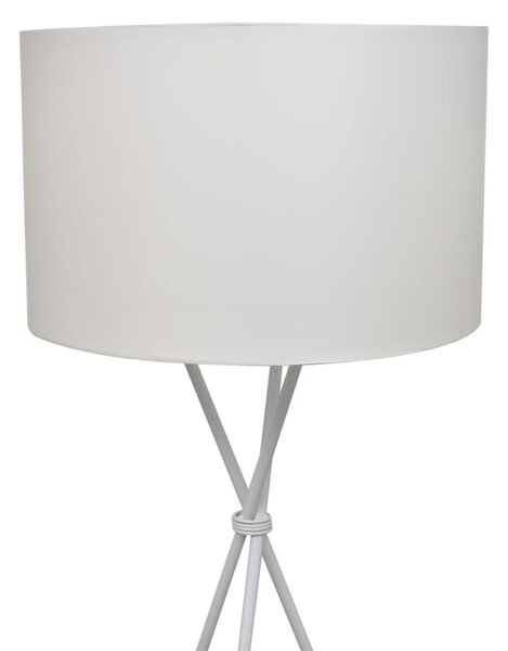 Stojací lampa s vysokým stojanem bílá