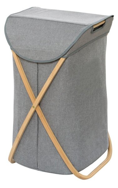 Koš na prádlo s bambusovým rámem Wenko Bahari Bamboo, 79 l