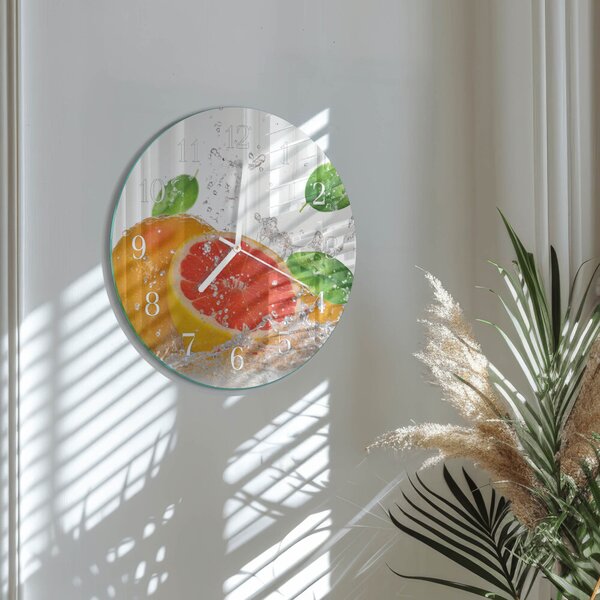 Skleněné hodiny na stěnu Grapefruit zsob-fi30-00092620