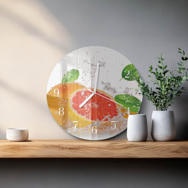 Skleněné hodiny na stěnu Grapefruit zsob-fi30-00092620
