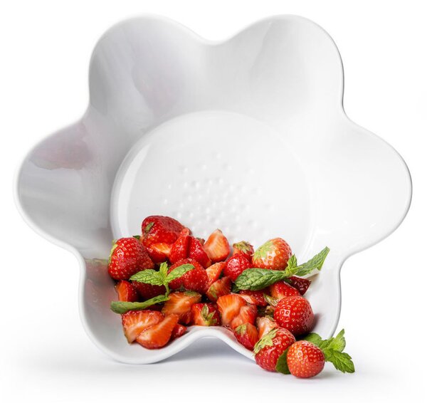 Keramická mísa PICCADILLY FLORA Ø25,5 cm, bílá
