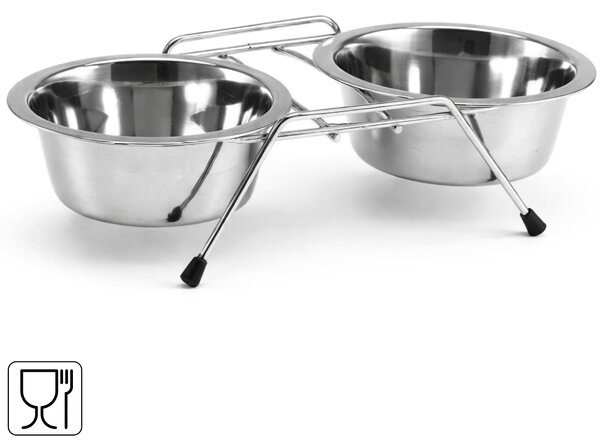 Nerezová miska pro psy DUO PETZ Ø 17 cm