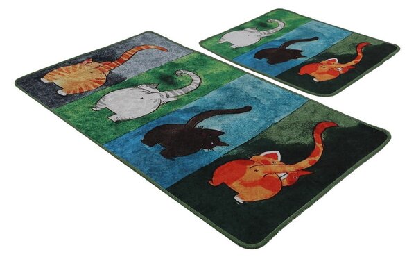 Koupelnové předložky v sadě 2 ks 60x100 cm Gatto Carino – Foutastic