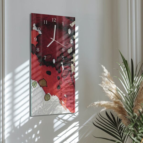 Skleněné hodiny vertikální Skvrny zsppb-30x60-00079855